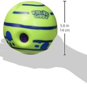 Wobble Wag Giggle Ball, Interactive Dog Toy, Fun Giggle Sounds When Rolled or Shaken, Pets Know Best, As Seen On TV