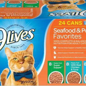 Seafood & Poultry Favorites Wet Cat Food Variety 5.5 Ounce Can (Pack of 24)