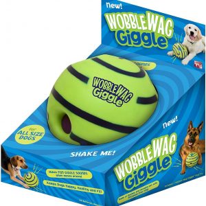 Wobble Wag Giggle Ball, Interactive Dog Toy, Fun Giggle Sounds When Rolled or Shaken, Pets Know Best, As Seen On TV